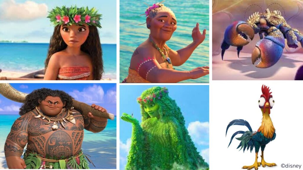 モアナと伝説の海登場キャラクター